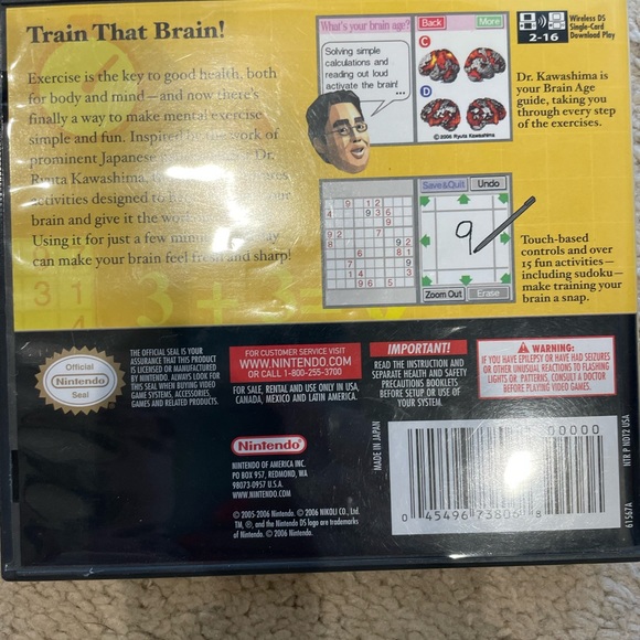 Nintendo DS Brain Age Game - Picture 4 of 10